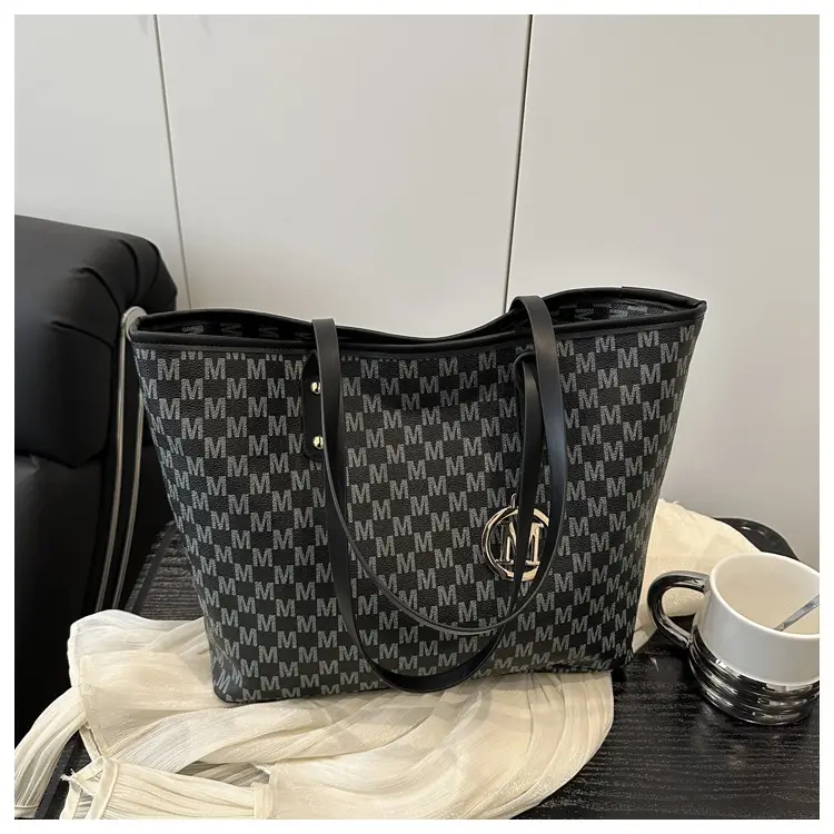 Women's Checkered Checked Shoulder Bag Large Capacity — feature 20