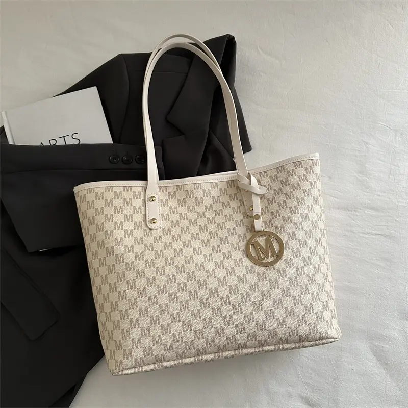 Women's Checkered Checked Shoulder Bag Large Capacity - Image 2