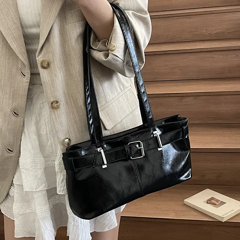 Women's Western Style Shoulder Bag Maroon Leather 2025 - Image 8