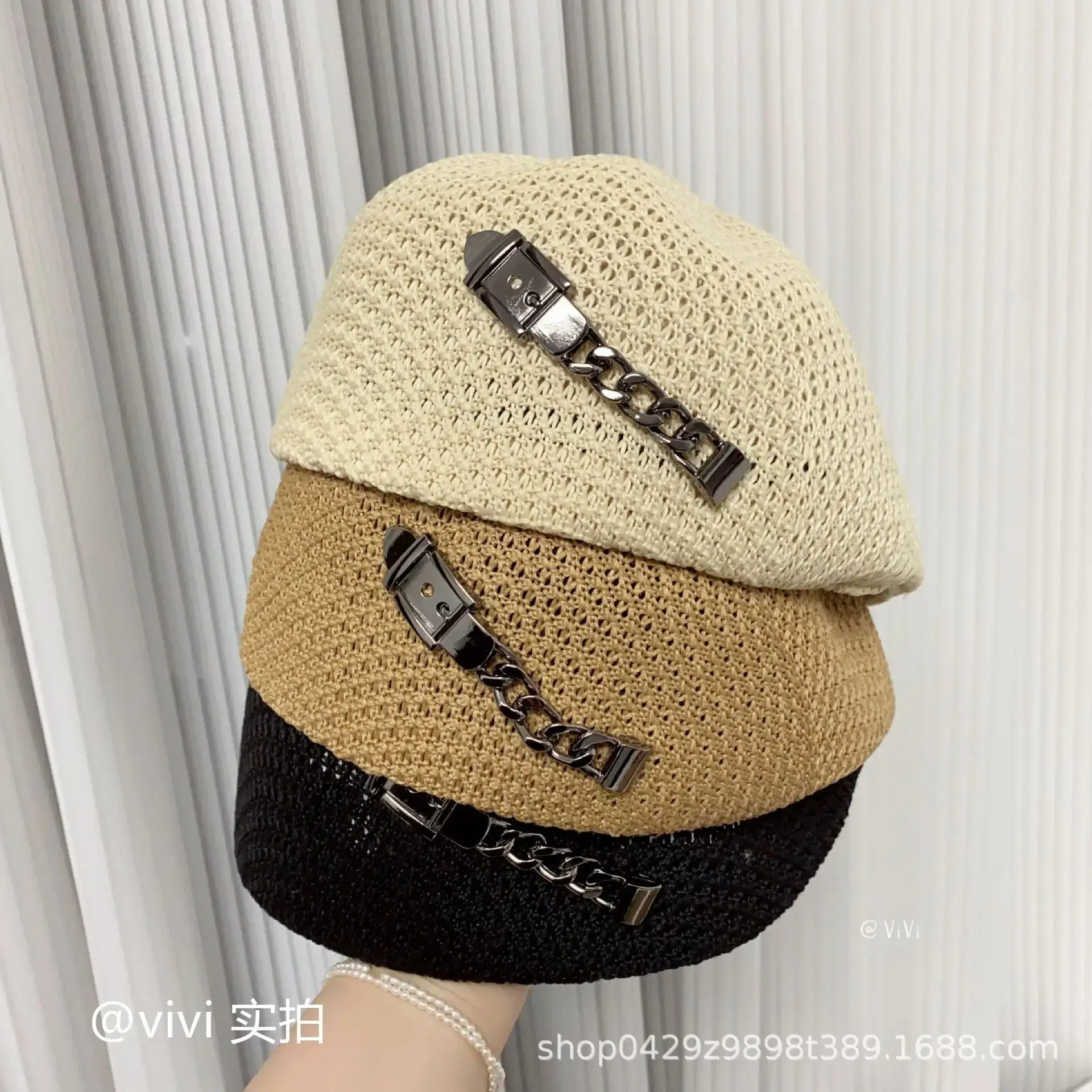 Black Mesh Forward Cap Women's High Set