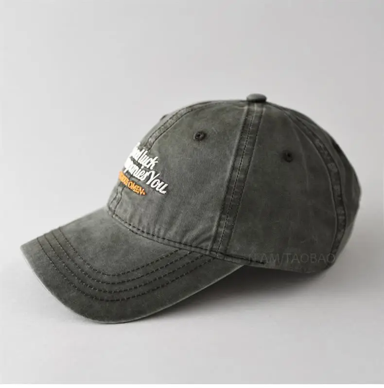 Vintage Washed Embroidered Baseball Cap for Men Women — feature 14