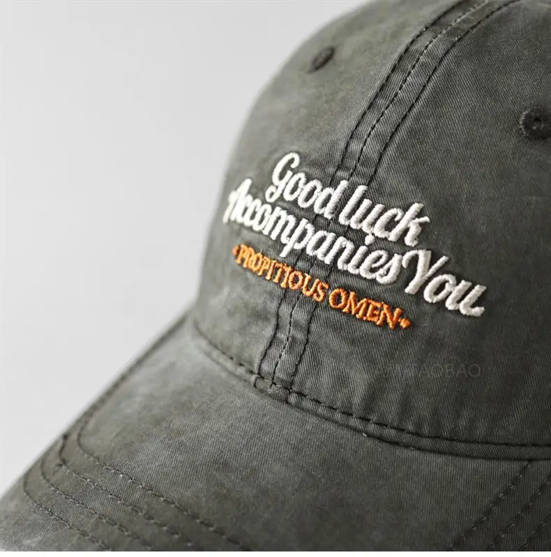 Vintage Washed Embroidered Baseball Cap for Men Women — feature 15