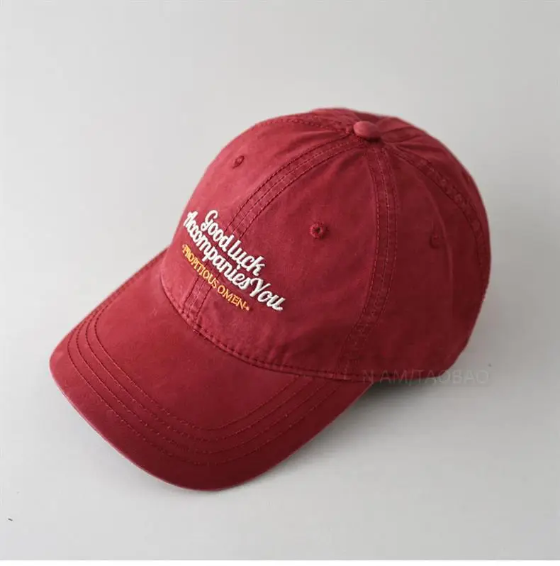 Vintage Washed Embroidered Baseball Cap for Men Women — feature 19
