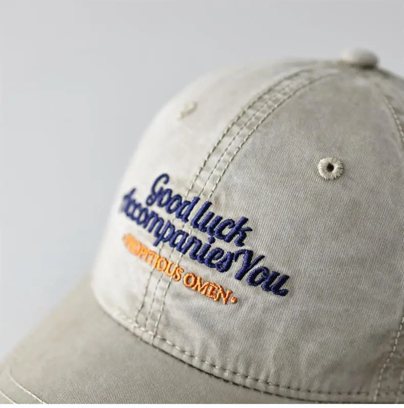 Vintage Washed Embroidered Baseball Cap for Men Women — feature 22
