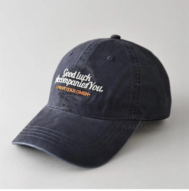 Vintage Washed Embroidered Baseball Cap for Men Women — feature 4