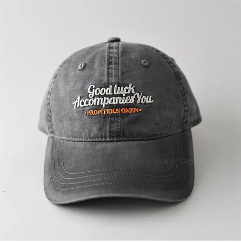 Vintage Washed Embroidered Baseball Cap for Men Women — feature 9