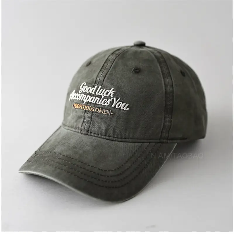 Vintage Washed Embroidered Baseball Cap for Men Women - Image 3