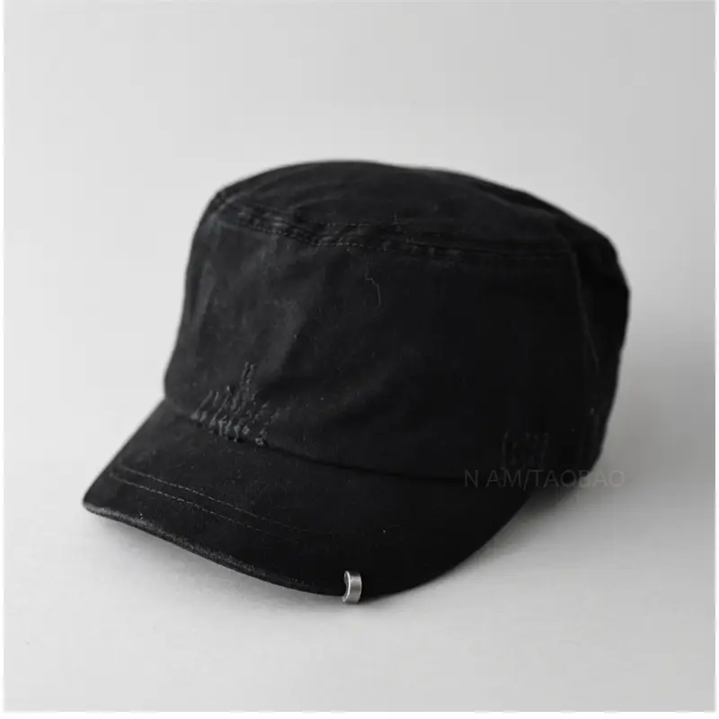 Women's Beige Flat Cap with Embroidered Design - Image 3