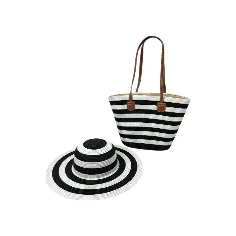 Straw Woven Travel Beach Bag Women's Shoulder Bag - Image 21