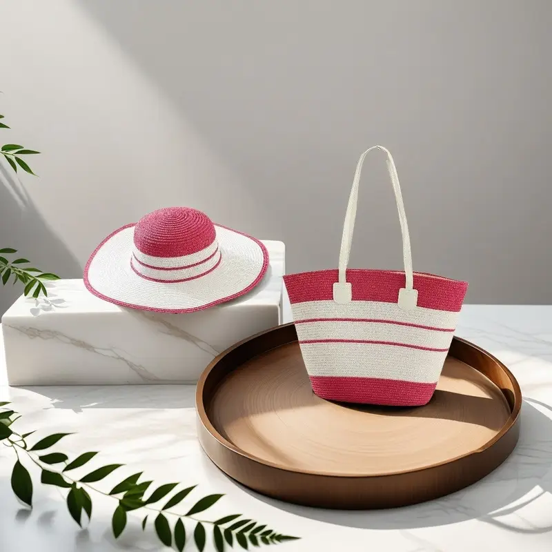 Straw Woven Travel Beach Bag Women's Shoulder Bag - Image 5