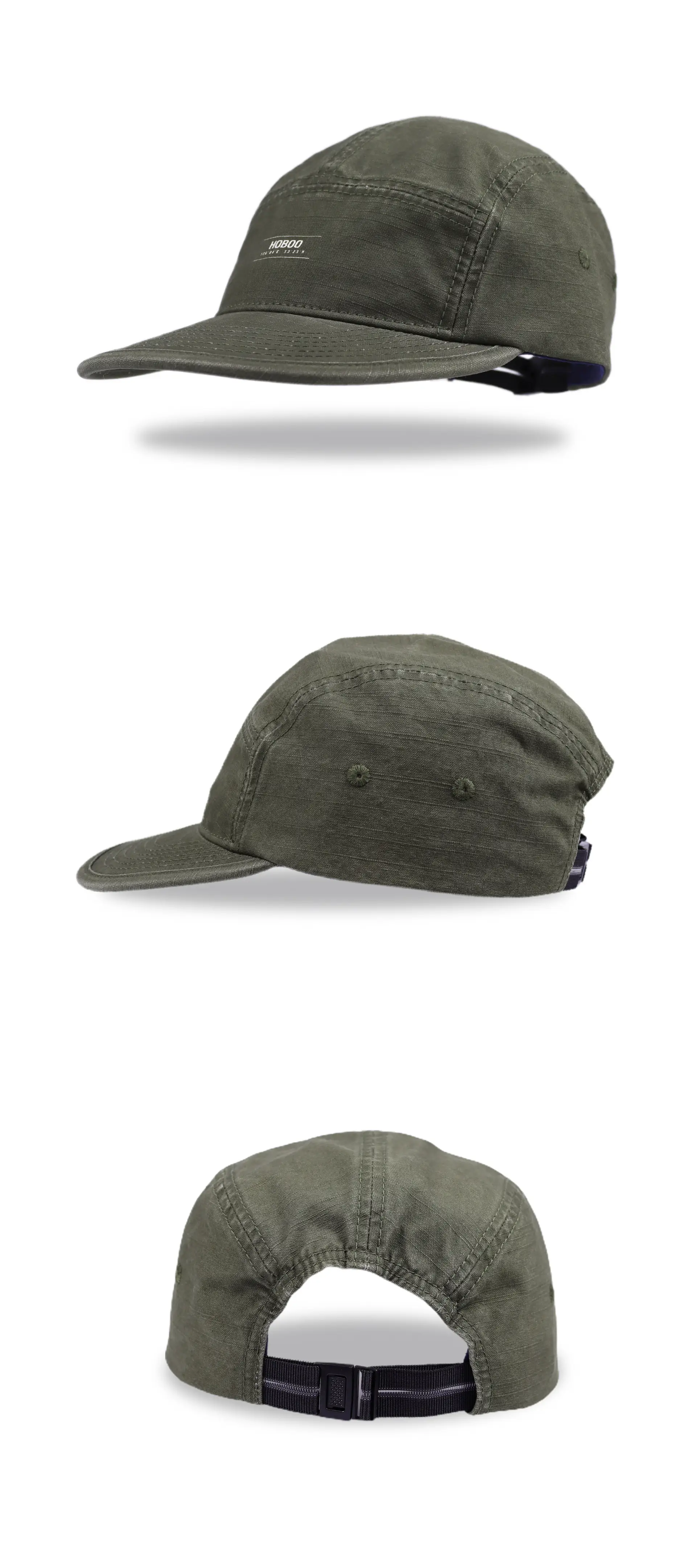 Men's Olive Green Baseball Cap 55-60cm Short Bristle — feature 6