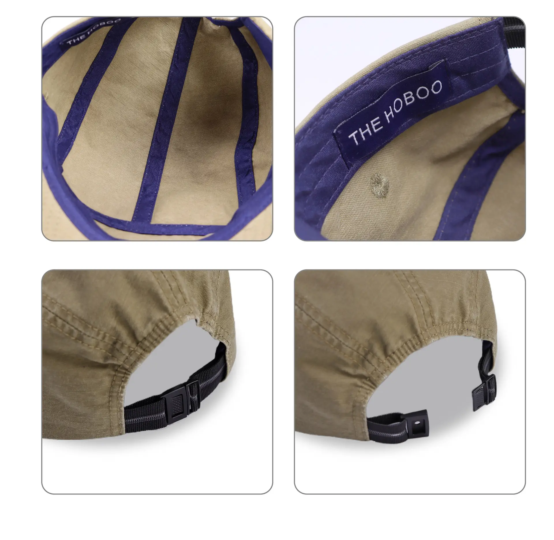 Men's Olive Green Baseball Cap 55-60cm Short Bristle — feature 9