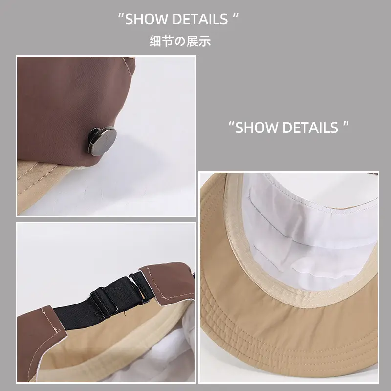 Women's Peach Sun Hat with Neck Strap — feature 13