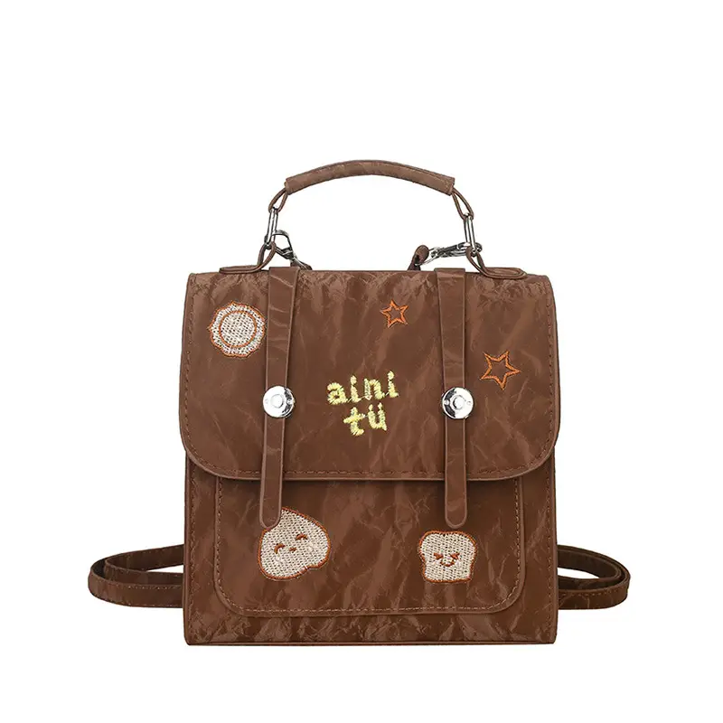 Women's White Embroidered Shoulder Crossbody Bag 2025