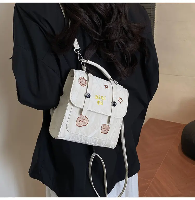 Women's White Embroidered Shoulder Crossbody Bag 2025 — feature 6