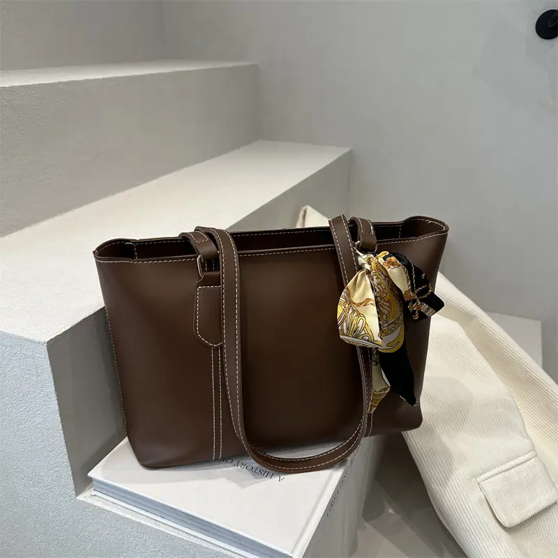 Women's Tan Tote Bag 2025 Spring New Style Large Capacity - Image 6