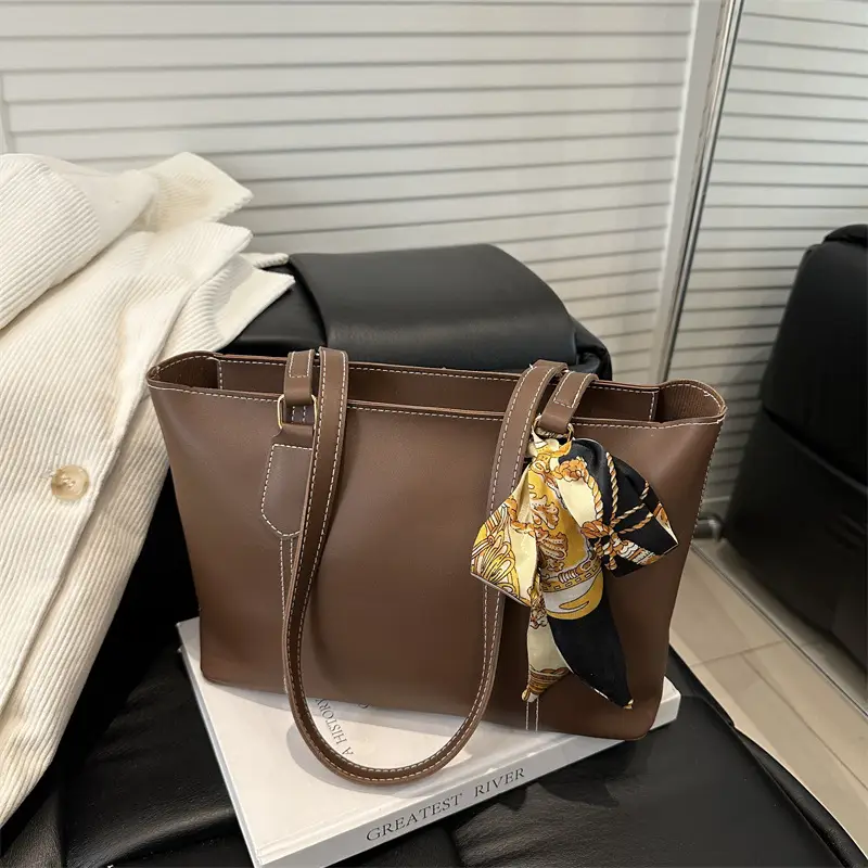Women's Tan Tote Bag 2025 Spring New Style Large Capacity - Image 8