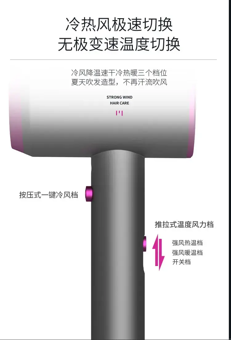 Mini Hair Dryer with Shake Sound & Tripping Protection — feature 4
