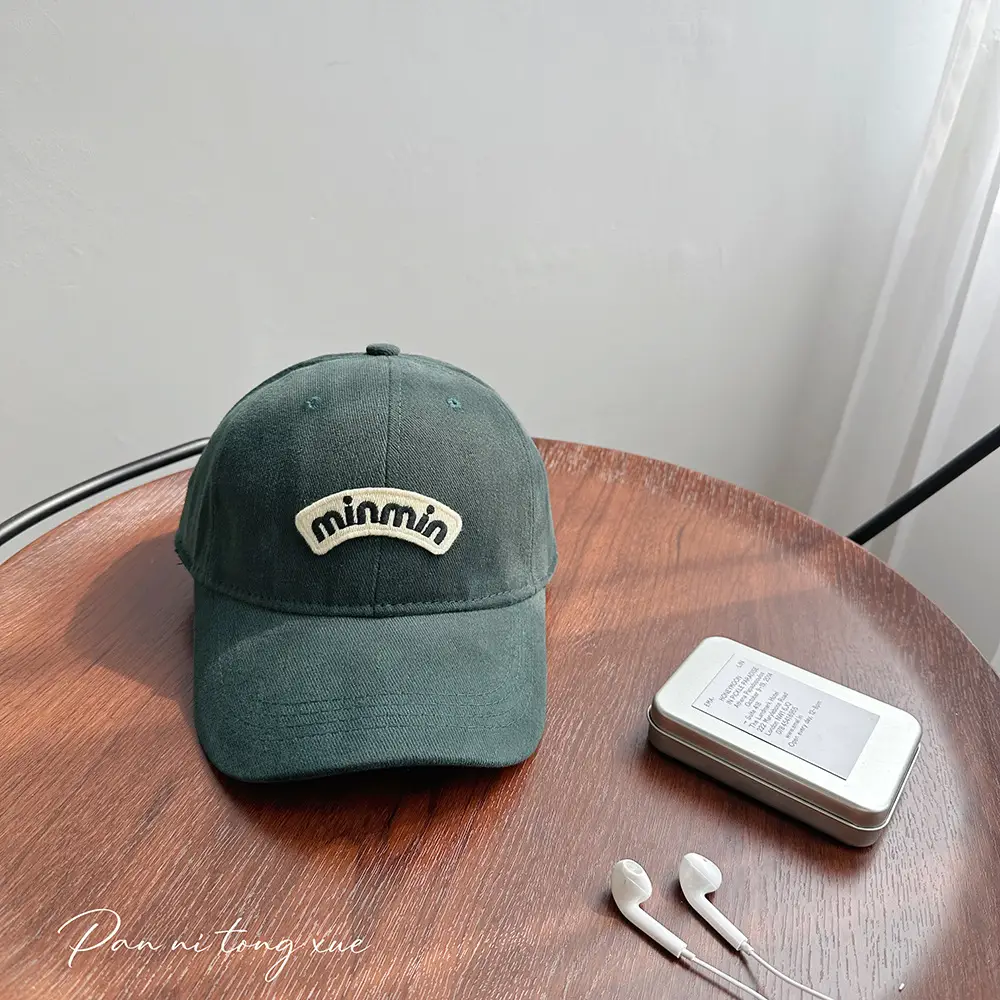 Korean Soft Top Brushed Baseball Cap for Men Brown White - Image 6