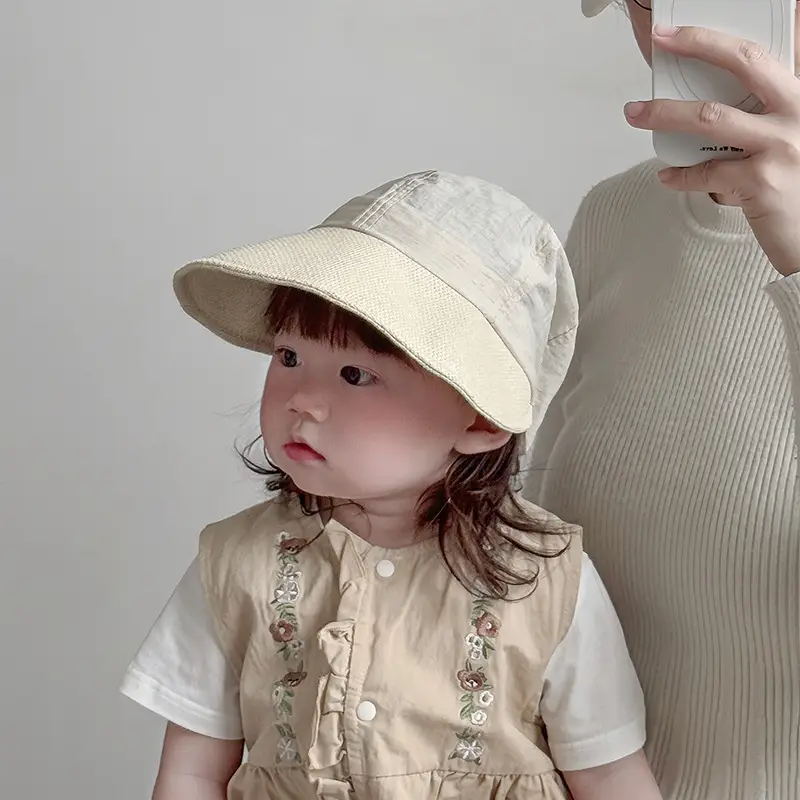 Baby Sun Hat with Big Brim Cap for Girls Spring Summer — feature 7