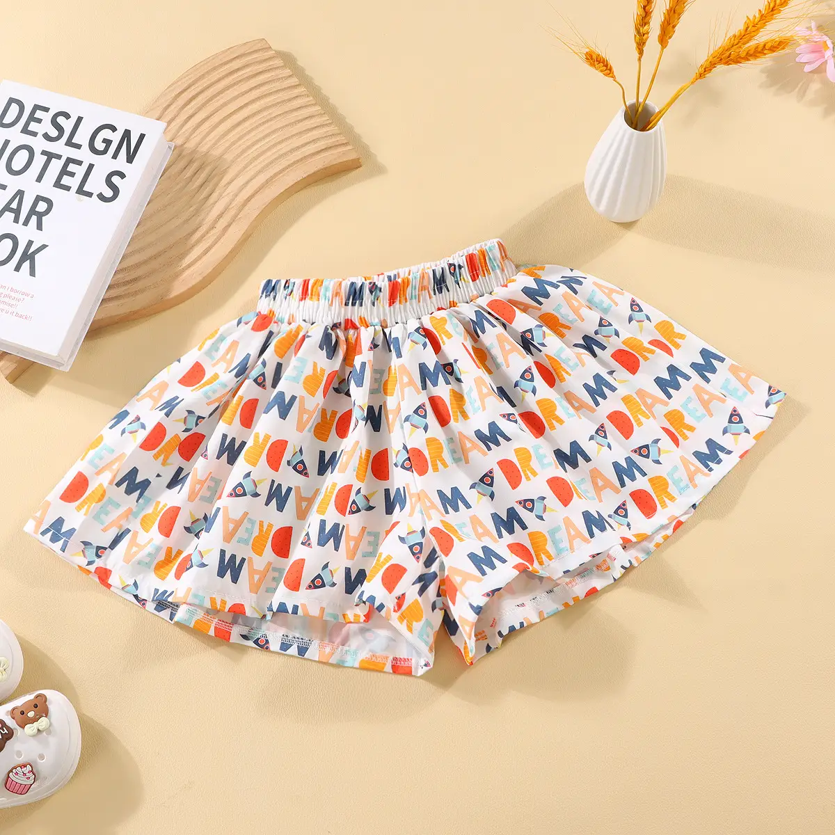 Girls Floral Wide Leg Shorts Summer Wear - Image 3