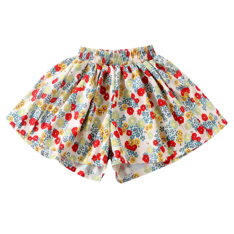 Girls Floral Wide Leg Shorts Summer Wear - Image 8