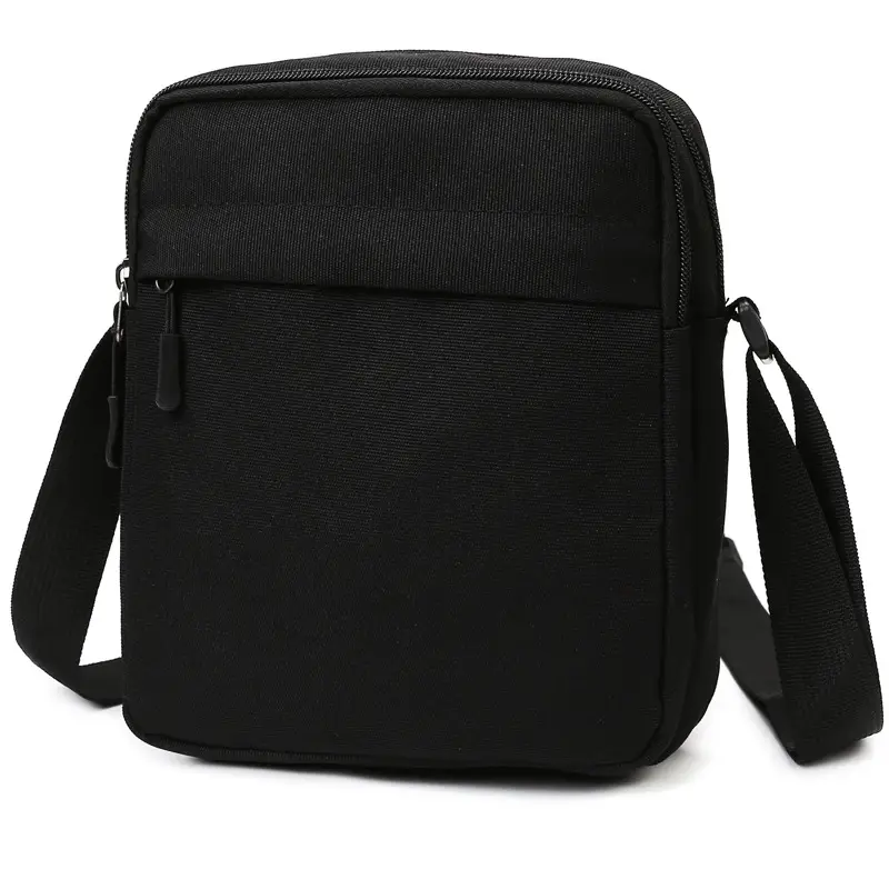 Men's Black Oxford Cloth Shoulder Bag Large Capacity Travel - Image 4