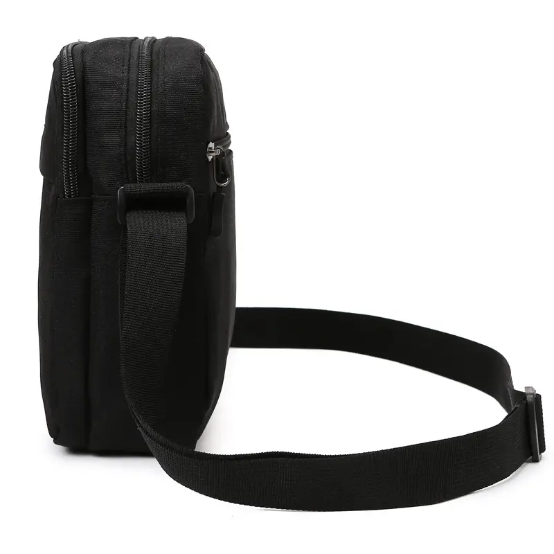 Men's Black Oxford Cloth Shoulder Bag Large Capacity Travel - Image 5