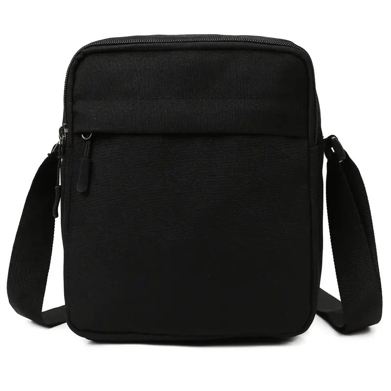 Men's Black Oxford Cloth Shoulder Bag Large Capacity Travel - Image 7