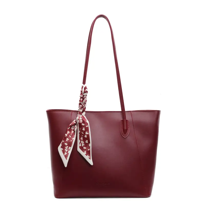 Women's Red Crossbody Bag with Bow Decor - Image 10