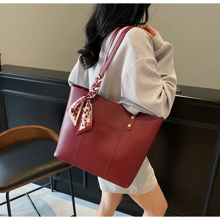Women's Red Crossbody Bag with Bow Decor — feature 21