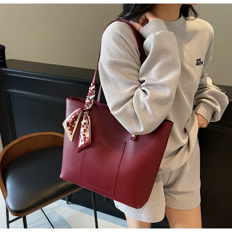 Women's Red Crossbody Bag with Bow Decor — feature 22