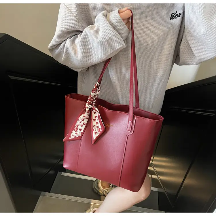 Women's Red Crossbody Bag with Bow Decor — feature 25