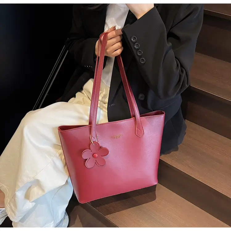 Women's Red Crossbody Bag with Bow Decor — feature 28