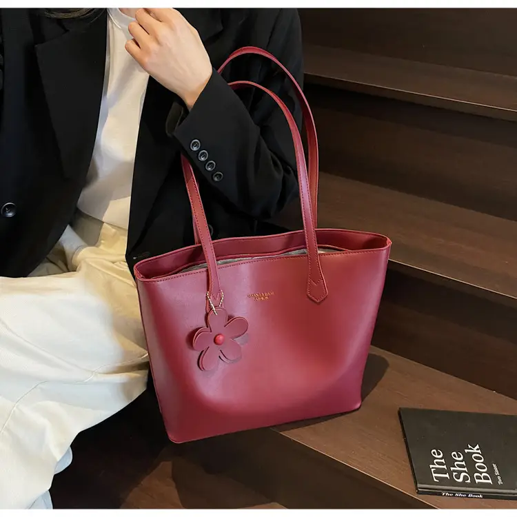 Women's Red Crossbody Bag with Bow Decor — feature 30