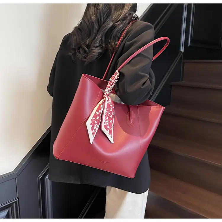 Women's Red Crossbody Bag with Bow Decor — feature 37