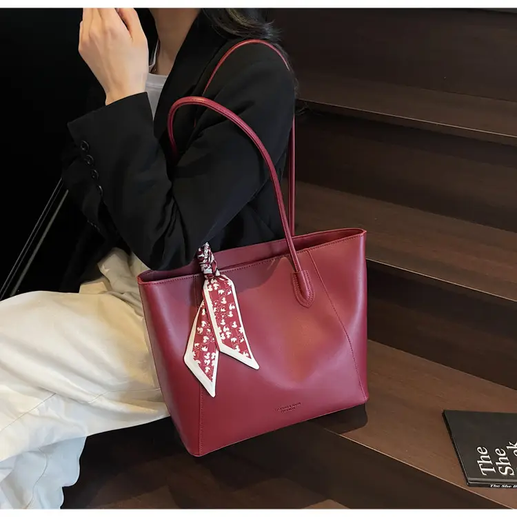Women's Red Crossbody Bag with Bow Decor — feature 40