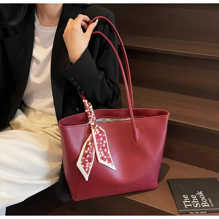 Women's Red Crossbody Bag with Bow Decor — feature 41