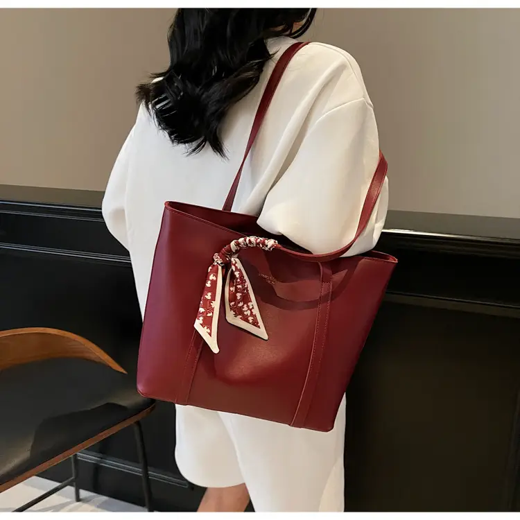 Women's Red Crossbody Bag with Bow Decor — feature 43