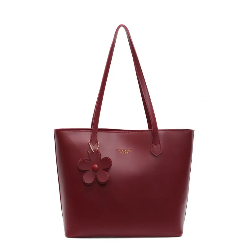 Women's Red Crossbody Bag with Bow Decor - Image 3