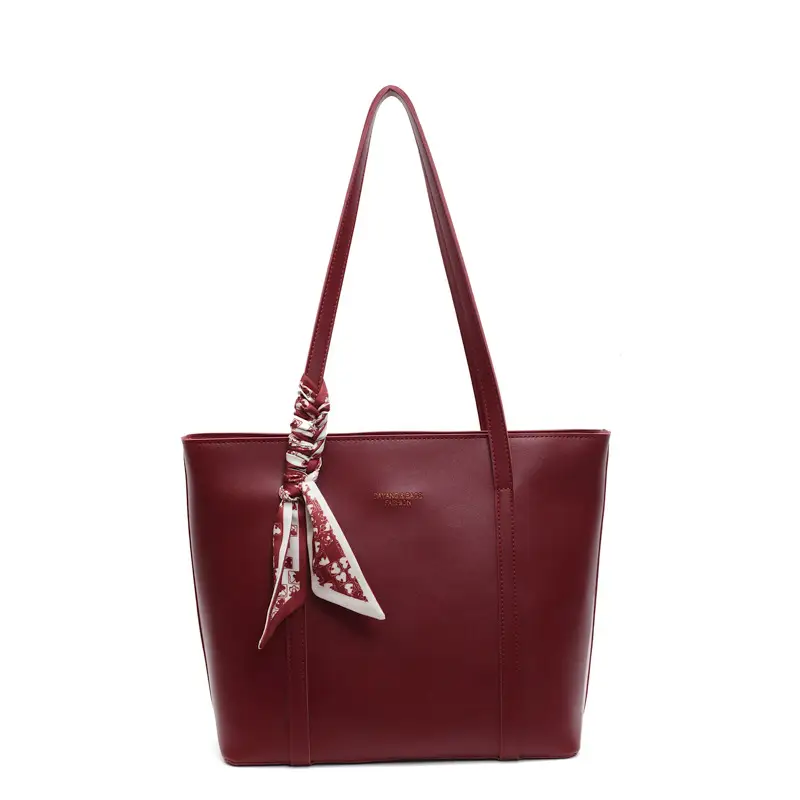 Women's Red Crossbody Bag with Bow Decor - Image 5