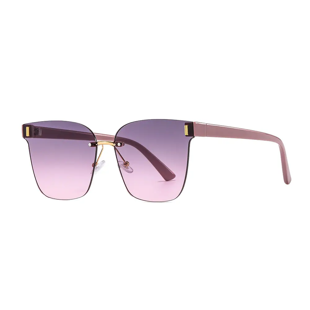 Trendy Anti-UV Brown Sunglasses for Women