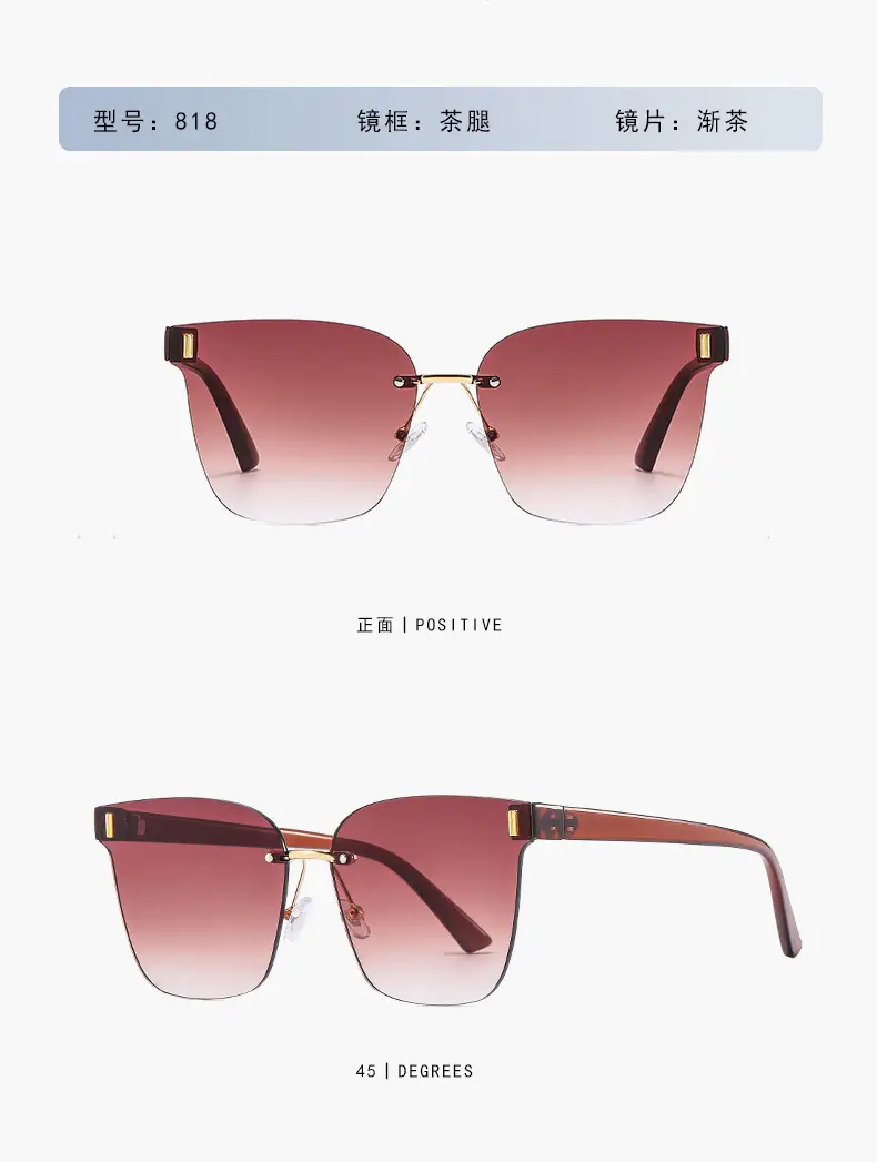 Trendy Anti-UV Brown Sunglasses for Women β feature 12