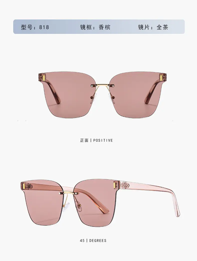 Trendy Anti-UV Brown Sunglasses for Women β feature 13