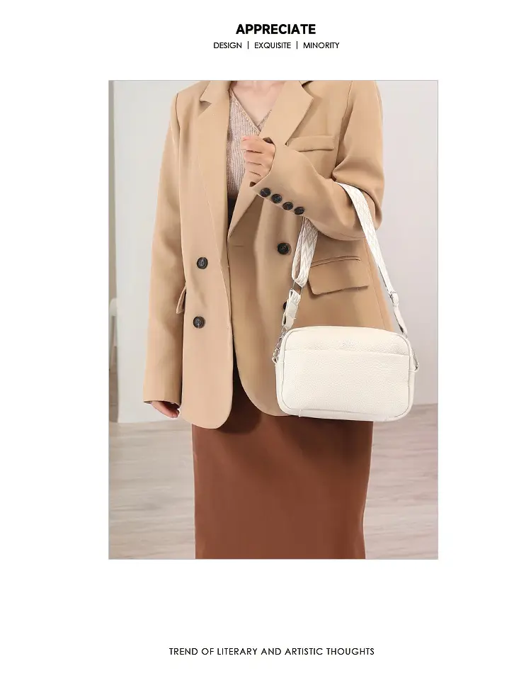 Women's PU Crossbody Bag with Zigzag Strap, 5 Colors — feature 11
