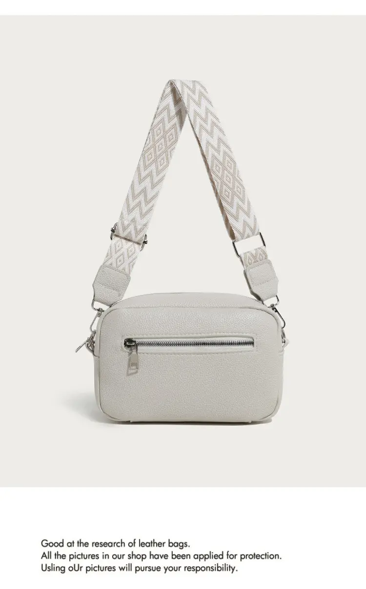 Women's PU Crossbody Bag with Zigzag Strap, 5 Colors — feature 4