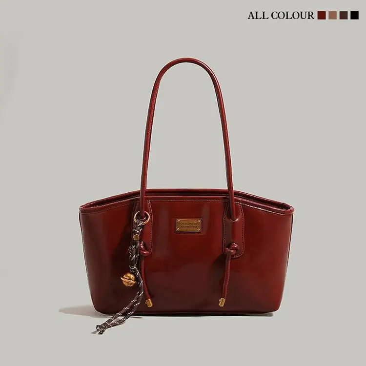 Red Festive Bride Wedding Bag Large Capacity Women's Tote