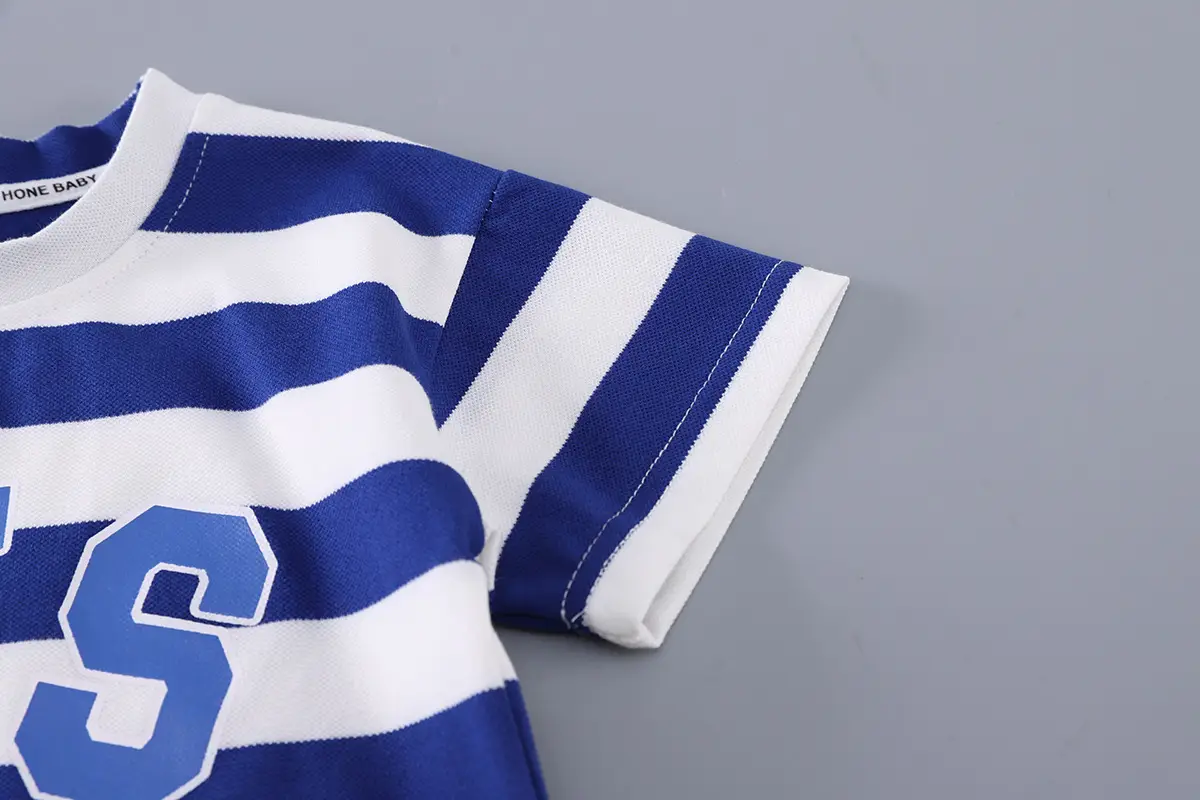 Baby Striped T-Shirt Suit 2025 Boys Summer 2-Piece — feature 9