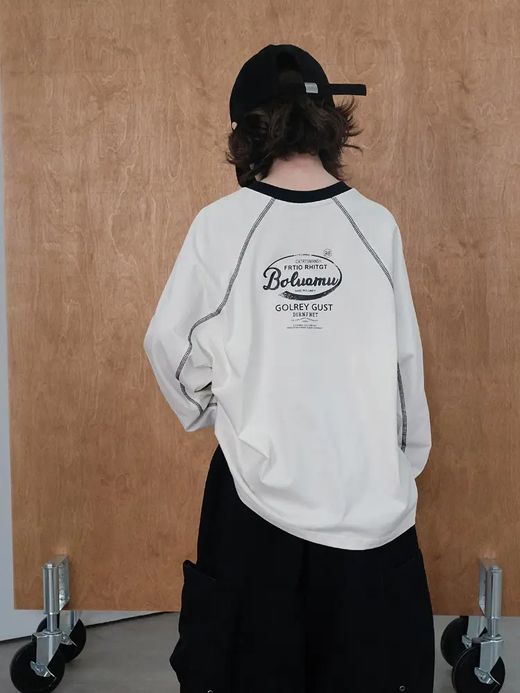 Boys Long Sleeve T-Shirt White 2026 Autumn Base - Image 6