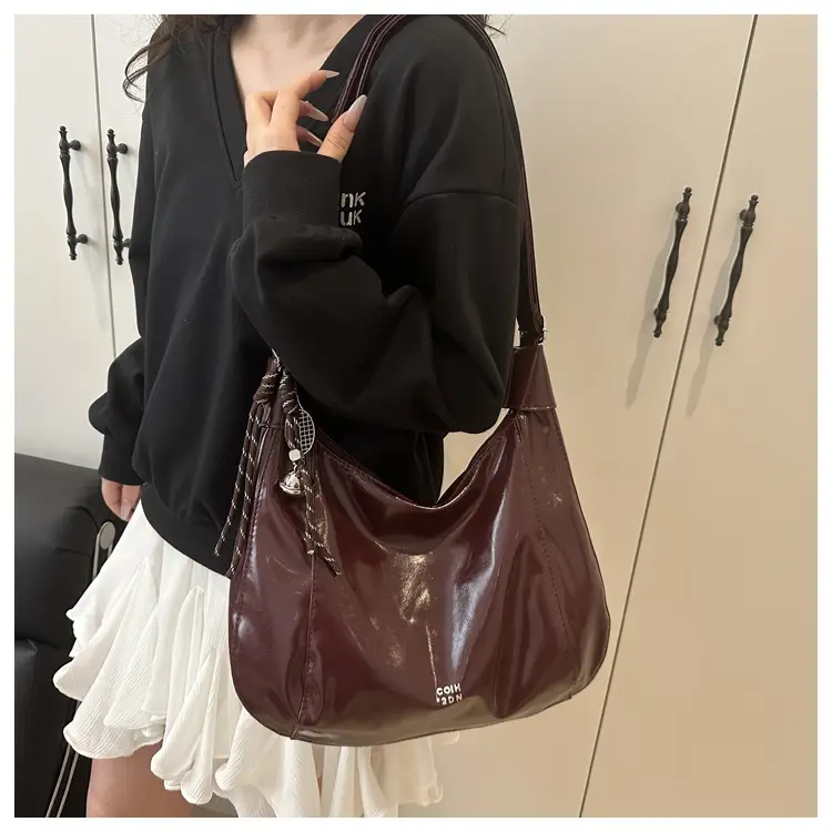 Women's Cream White Large Capacity Shoulder Crossbody Bag — feature 10